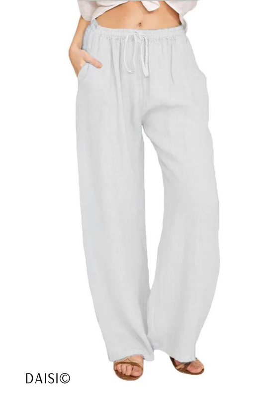 Pantalon décontracté en coton et chanvre Breezy