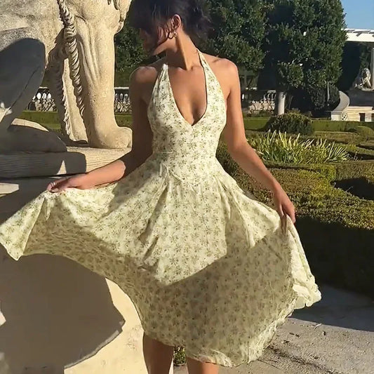 Robe à motif floral