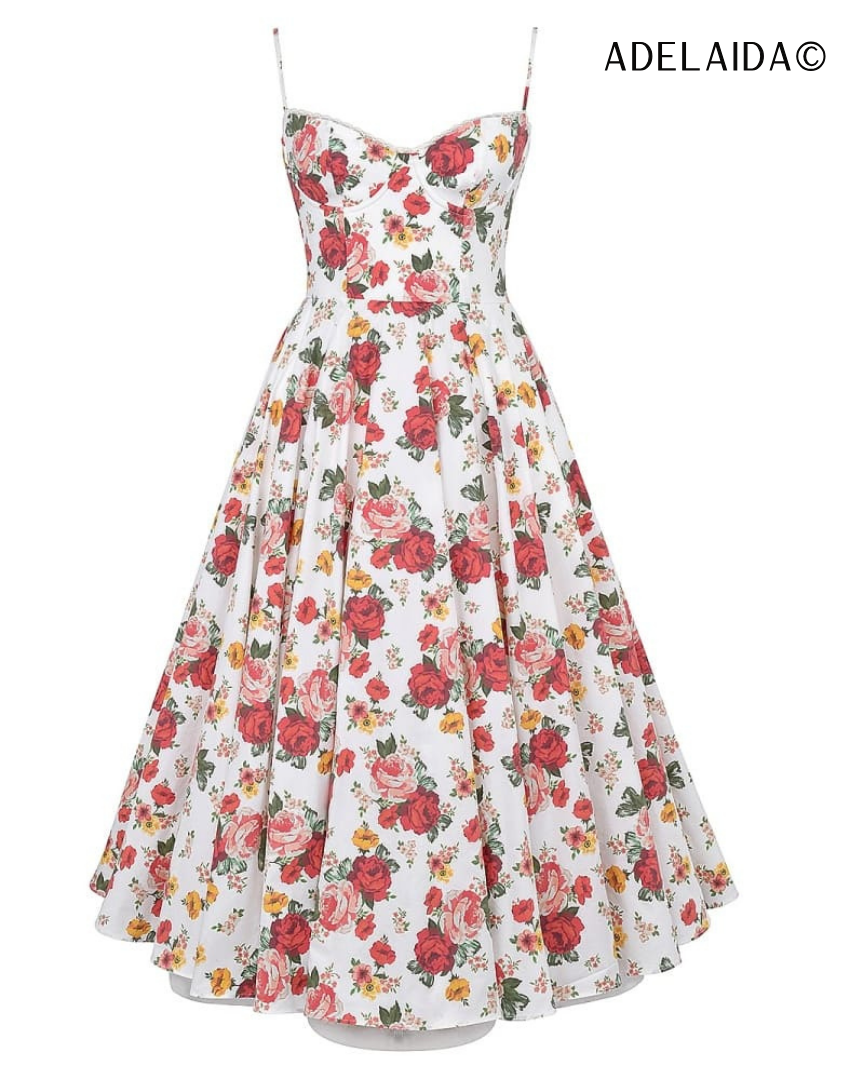 Robe Midi En Tulle À Imprimé Floral