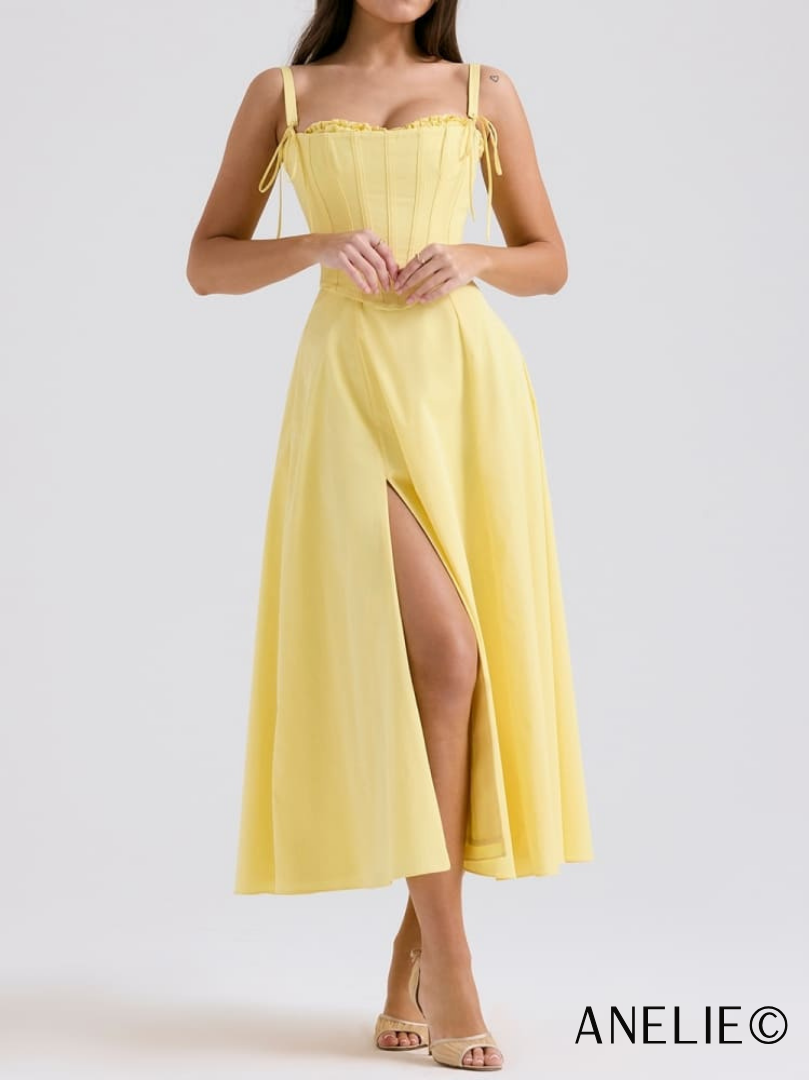 Robe midi en coton soleil