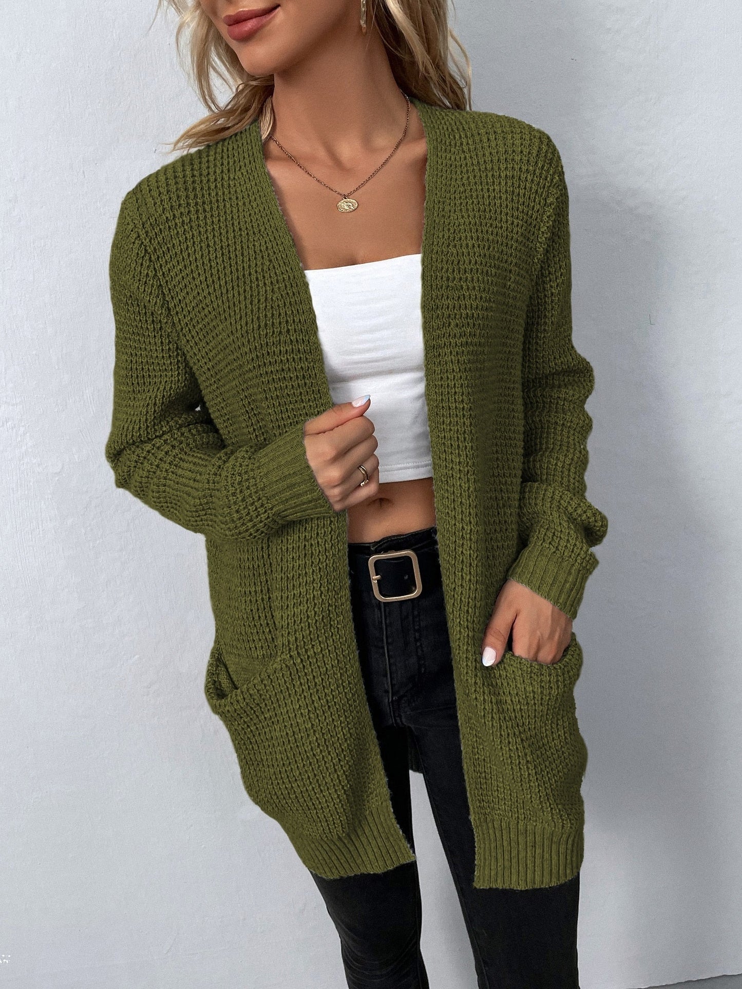 CARDIGAN EN MAILLE TRICOTÉE