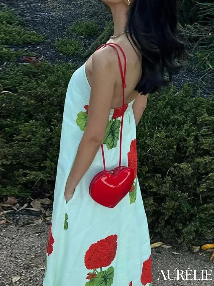 Robe Longue à Imprimé Floral