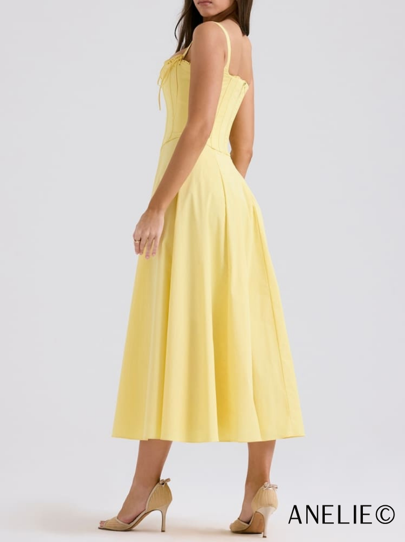 Robe midi en coton soleil