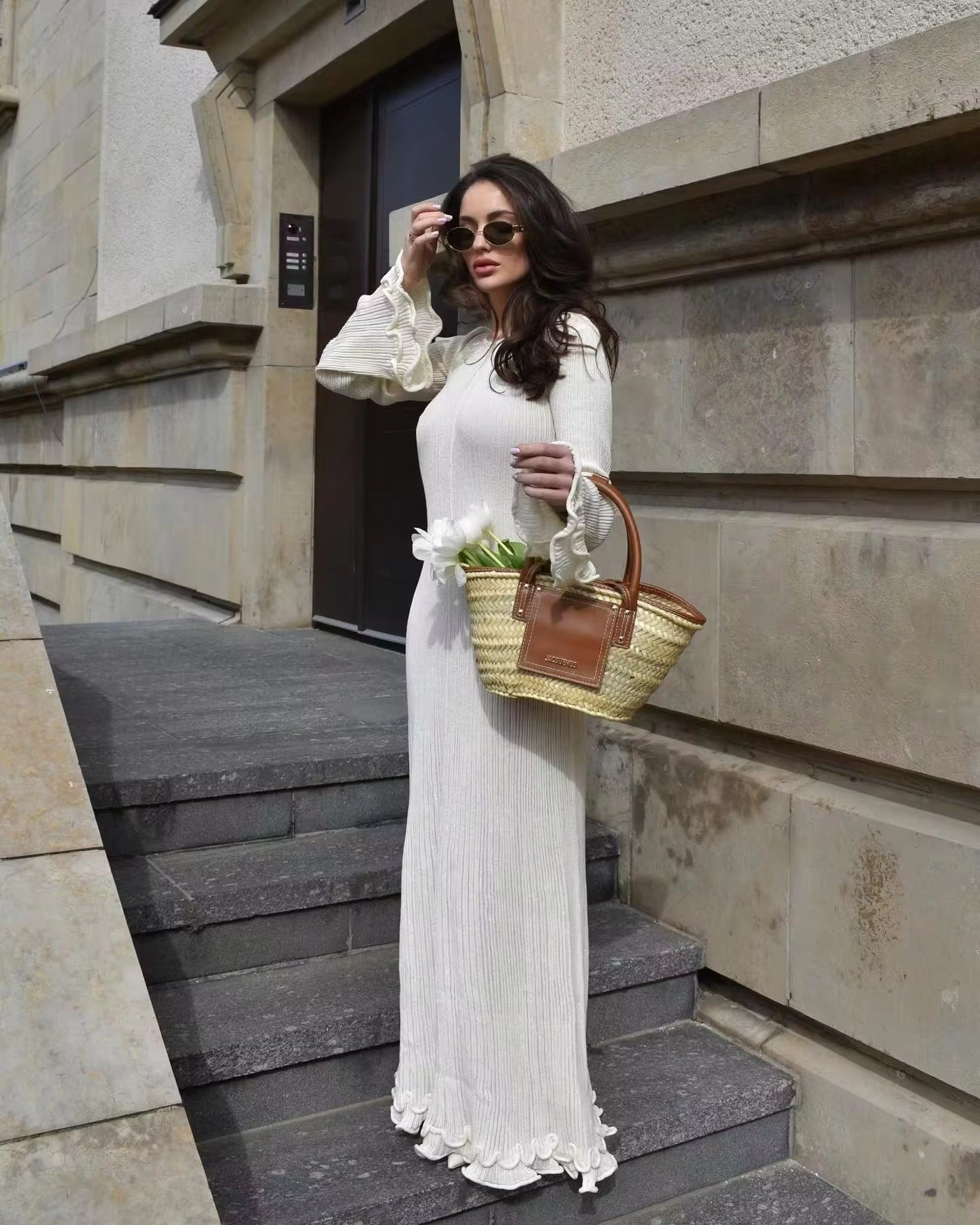 Grace - Long Sleeve Maxi Dress 