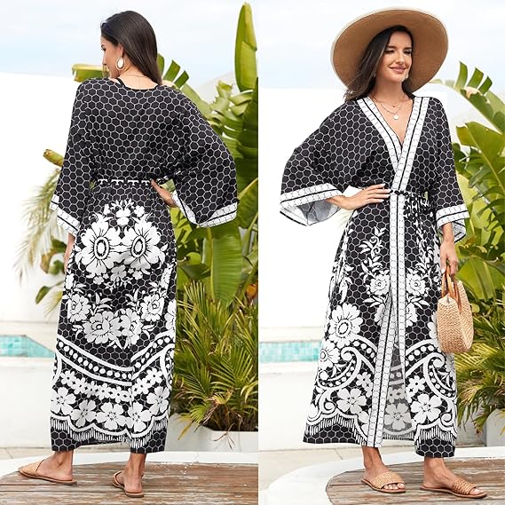 Cardigan kimono de plage