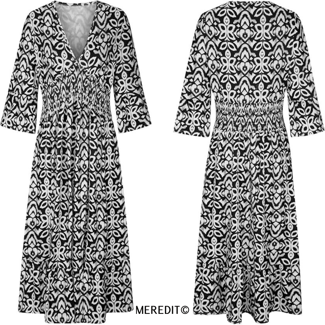 Meredit© - Longue Robe de Style Bohémien à Col en V