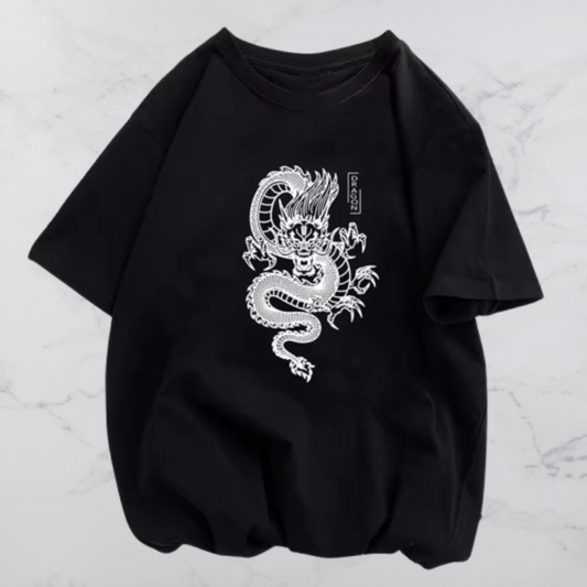 BellaPrint™ T-shirt Graphique Dragon Urbain