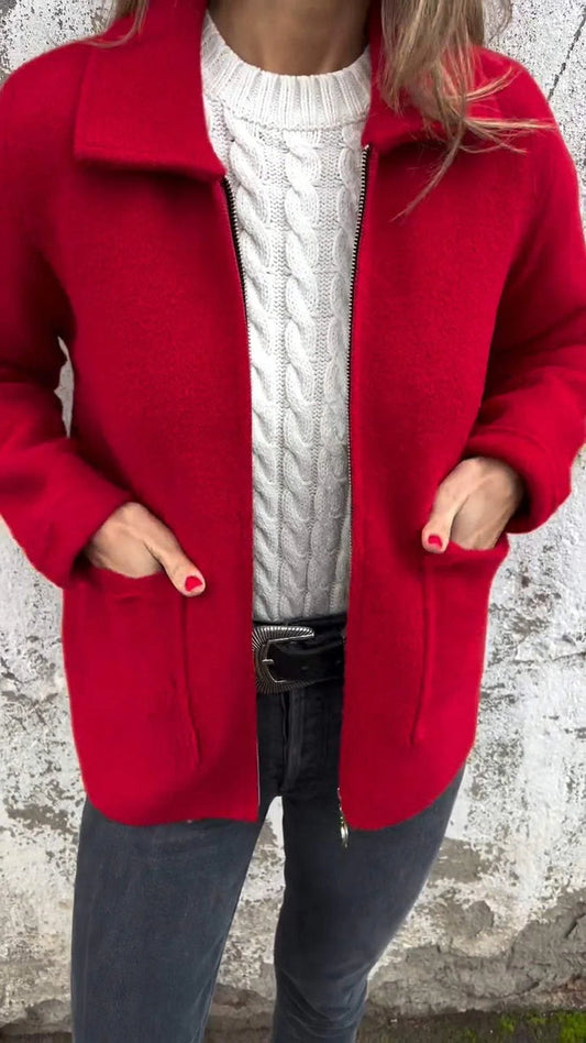 LAVI Veste Cardigan Élégante en Laine