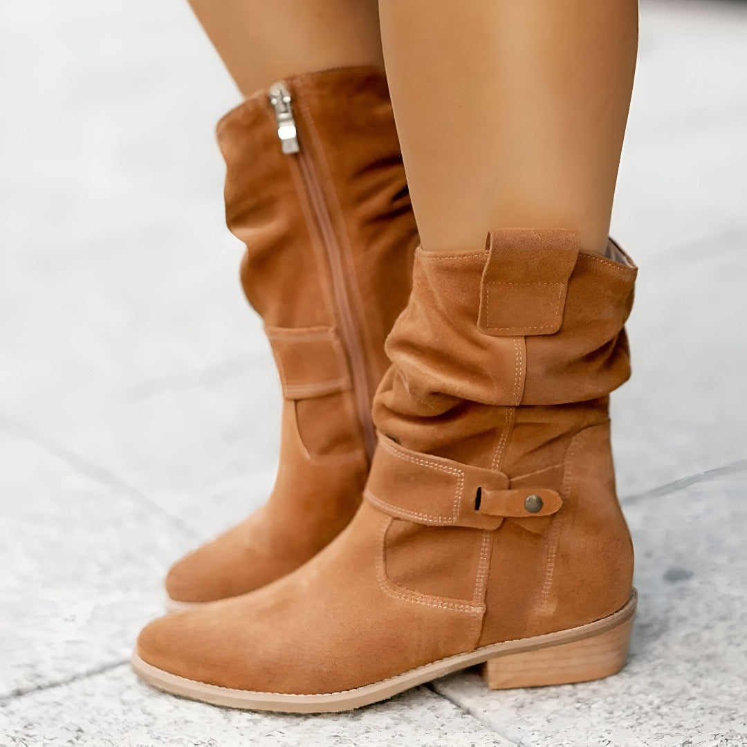 CASUAL ANKLE BOOTS WITH COMFORT SOLE